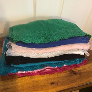 Lot of 8 Lane Bryant Lace Camis